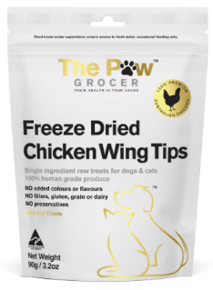 The Paw Grocer - Freeze Dried Chicken Wing Tips 90g - Image 3
